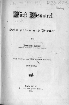 Fürst Bismarck : sein Leben und Wirken