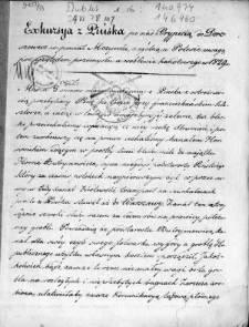 Ekskursja z Pińska ponad Prypecią do Dereszewicz w powiat Mozyrski, z ogólną na Polesie uwagą pod względem przemysłu a osobliwie handlowego w 1829 r.