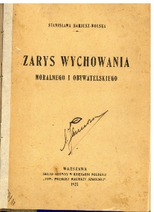 Zarys wychowania moralnego i obywatelskiego