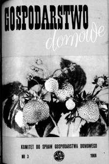 Gospodarstwo domowe 1966 nr 3