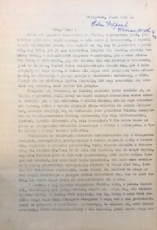 Tajne nauczanie - powiat Prużana - korespondencja z nauczycielami uczestnikami tajnego nauczania w powiecie prużańskim
