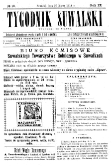 Tygodnik Suwalski 1914 nr 5