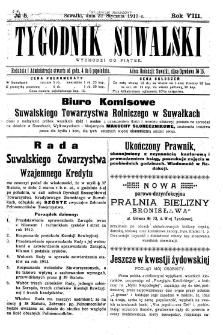 Tygodnik Suwalski 1913 nr 1