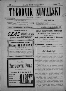 Tygodnik Suwalski 1909 nr 36