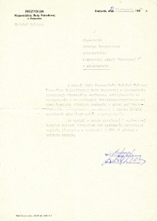 Podziękowanie dla Jadwigi Frankiewicz z okazji Dnia Nauczyciela