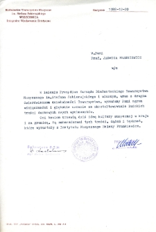 Podziękowanie dla Jadwigi Frankiewicz z okazji Dnia Nauczyciela