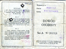 Dowód osobisty Jadwigi Frankiewicz