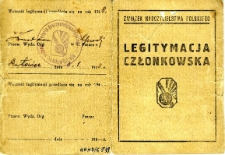 Legitymacja ZNP Jadwigi Dubowskiej