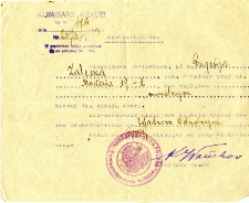 Świadectwo moralności Eugenii Zaleskiej