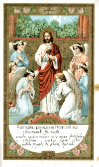 Pamiątka pierwszej komunii świętej Genowefy Maciejczuk