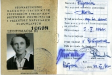 Legitymacja czlonkowska Marii Filipowicz