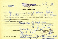 Karta urlopowa Heleny Delugi