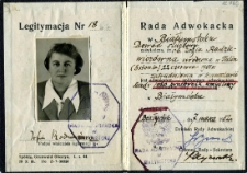 Legitymacja pracownicza Zofii Rodziewicz