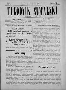Tygodnik Suwalski 1911 nr 33