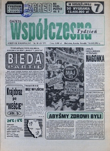 Gazeta Współczesna 1993, nr 88
