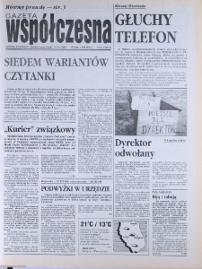 Gazeta Współczesna 1993, nr 153