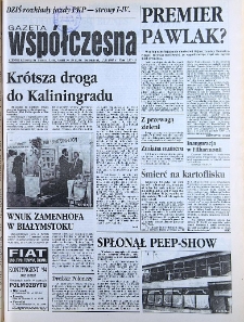 Gazeta Współczesna 1993, nr 187