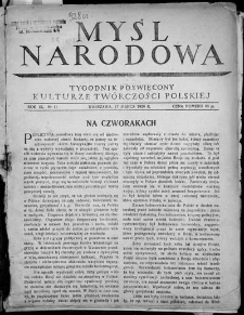 Myśl Narodowa 1927 nr 18