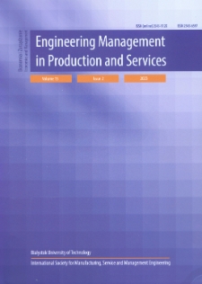 Engineering Management in Production and Services. Vol. 15, iss. 2