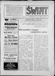 Świat 1913, R. 8 nr 2