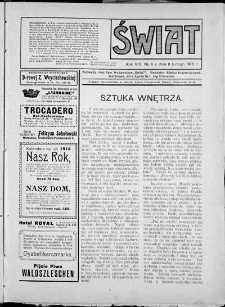 Świat 1913, R. 8 nr 6