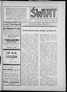 Świat 1913, R. 8 nr 7