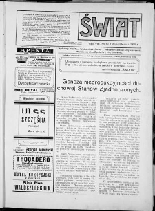 Świat 1913, R. 8 nr 10