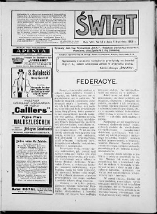 Świat 1913, R. 8 nr 14