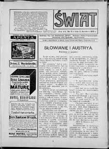 Świat 1913, R. 8 nr 15