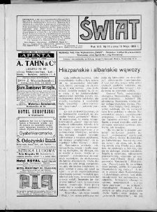 Świat 1913, R. 8 nr 19