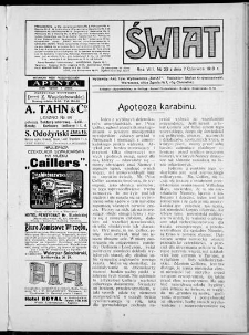 Świat 1913, R. 8 nr 23