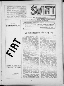 Świat 1913, R. 8 nr 25