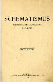 Schematismus Archidioecesis Leopoliensis Ritus Latini