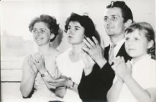 D.Król, B.Puciłowska-Nazarko, Józef Zibert - nauczyciele w Szkole Muzycznej w Białymstoku