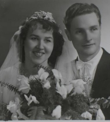 Portret ślubny Ireny Kuklińskiej i Stefana Borkowskiego