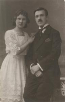 Michał Grynczel z żoną Bronisławą Kucejko