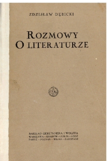 Rozmowy o literaturze