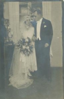 Zdjęcie ślubne Jerzego Witowskiego z żoną