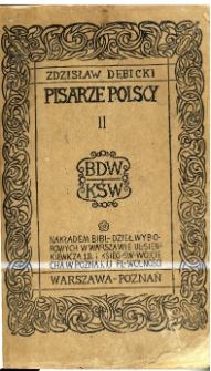 Pisarze polscy. T. 2, Od Zimorowiców do Paska