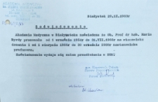 Zaświadczenie o przebiegu zatrudnienia