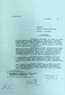 Pismo do Akademii Medycznej w Krakowie ws. świadectwa pracy Marii Byrdy