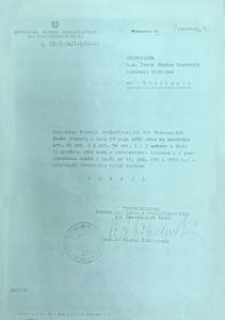 Decyzja o przyznaniu tytułu naukowego docenta