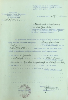 Poświadczenie zatrudnienia