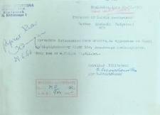 Pismo do rektora AMB informujace o zagranicznym wyjeździe naukowym