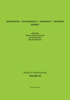 Innovations – Sustainability – Modernity – Openness. Energy. Tom 40