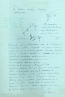 Podanie o pracę do rektora AMB