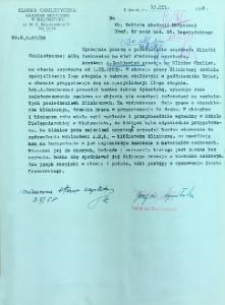 Wniosek o awans na stanowisko starszego asystenta