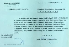 Odpowiedź na pismo w sprawie służbowego przeniesienia do pracy w Kolejowej Służbie Zdrowia