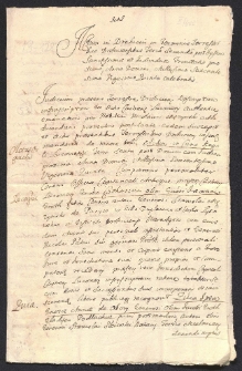 Katarzyna Mężyńska z Grotów zapisuje Annie Skiwskiej z Obór dobra Duplenicze i Wola Łysowska