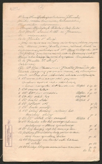 Kopia wyroku Nowo wschodniej Pruskiej Regencji w Białymstoku w sprawie między Katarzyną Jabłonowską a mieszczanami St. i N. Ciechanowca - posiadaczami nieruchomości